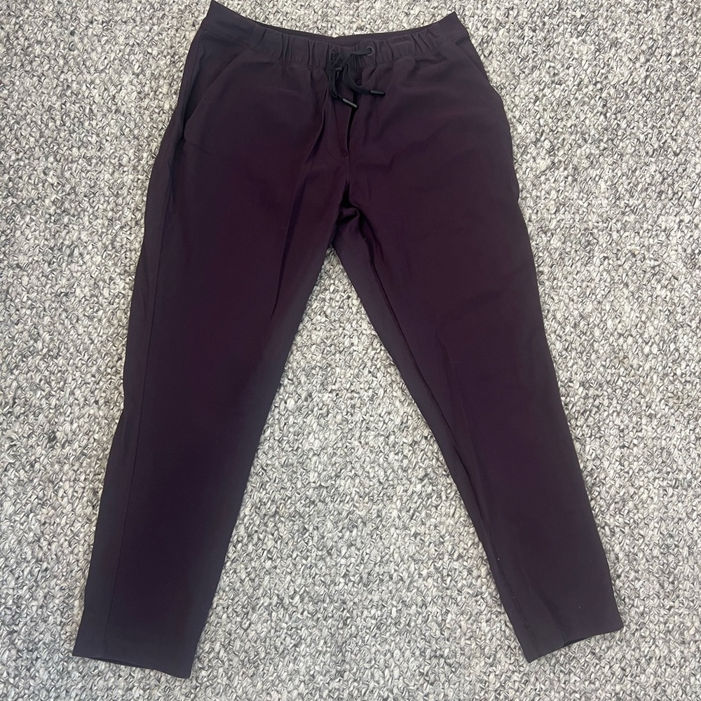 Women’s dark purple Jogger Pants.